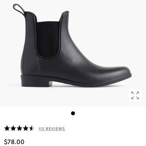 Matte Chelsea rain boots, J.Crew